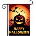 thumbnail image 1 of Halloween Decorations Garden Flag - 100% Polyester Halloween House Yard Flag, Trick or Treat Candy Pumpkin Outdoor Decorative, Vivid Color Beautiful Seasonal Holiday Fall, 18" H x 12.5" W, 1 of 7