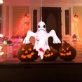 thumbnail image 1 of Halloween Decorations Ghost Inflatable Hanging Ornament, Halloween Outdoor Yard Decor, Porch Tree Display, Seasonal Party Decoration, Home Holiday Accent, 1 of 5