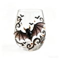 thumbnail image 1 of Halloween Decorations Ghost Stemless Wine Glass, Glassware Collection For Fresher Sips, Novelty Halloween Decor Drinking Glass For Cocktails, 1 of 2