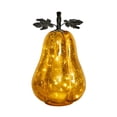 thumbnail image 1 of Halloween Decorations Glass Pumpkin Lamp LED Night Light Glowing Ornament for Home Mantel Shelf Tabletop Decor Ambience Lighting 1PC Gold, 1 of 7