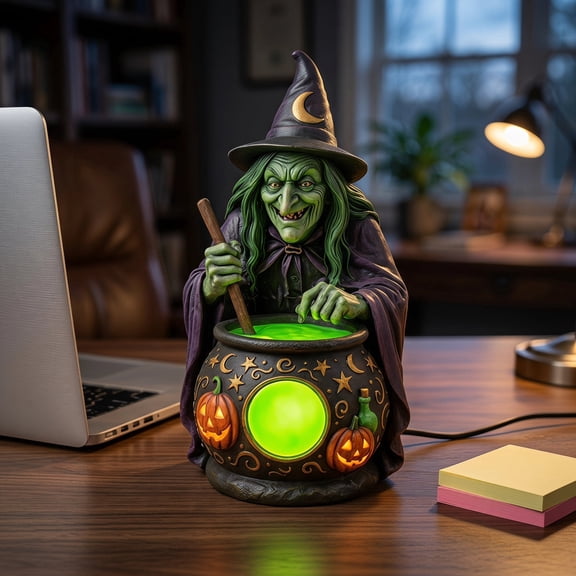 Halloween Decorations, Halloween Cauldron, Mini Spooky Ghost Ornament Centerpiece for Desk Office Table