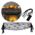 Halloween Decorations Halloween Decoration Black Lace Fireplace Mantle