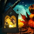 thumbnail image 1 of Halloween Decorations Halloween Handheld Lights LED Night Light LED Wind Light Flameless Candles Light Desktop Ornament or Halloween Ghost Party Home Indoor Outdoor Decor, 1 of 7