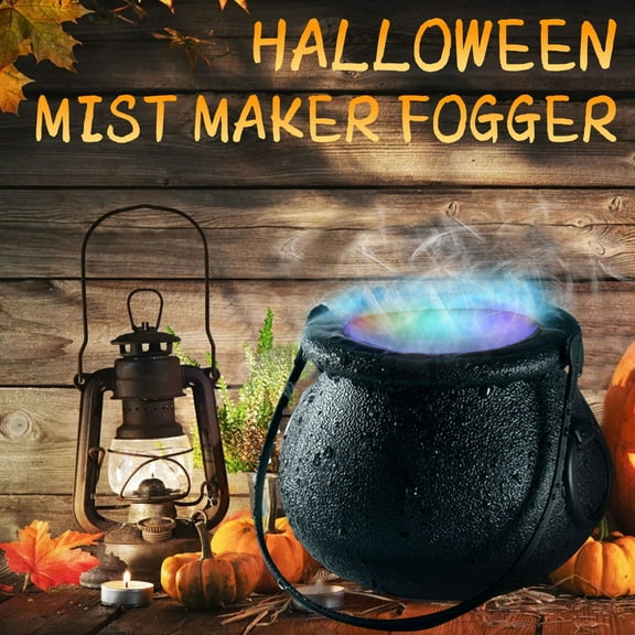 Halloween Decorations Halloween Lights Witch Light Jar Colourful Led Lights Witch Jar Fogging Colour Changing Party Ambient Lights