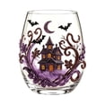 thumbnail image 1 of Halloween Decorations Halloween Stemless Glasses Drinking Glasses 15Oz Pattern Tumbler Cups Pumpkin Printed Flat Glass Halloween Drinkware For Party Fall Glass&Bottle 2026, 1 of 6