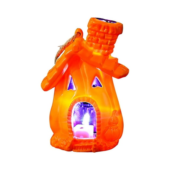 Halloween Decorations Halloweens Pumpkin Jack O Light Up Pumpkin Lighted Stacked Pumpkin with Bulb Indoor/Outdoor Pumpkin Decoration for Halloween Atmosphere Ornaments