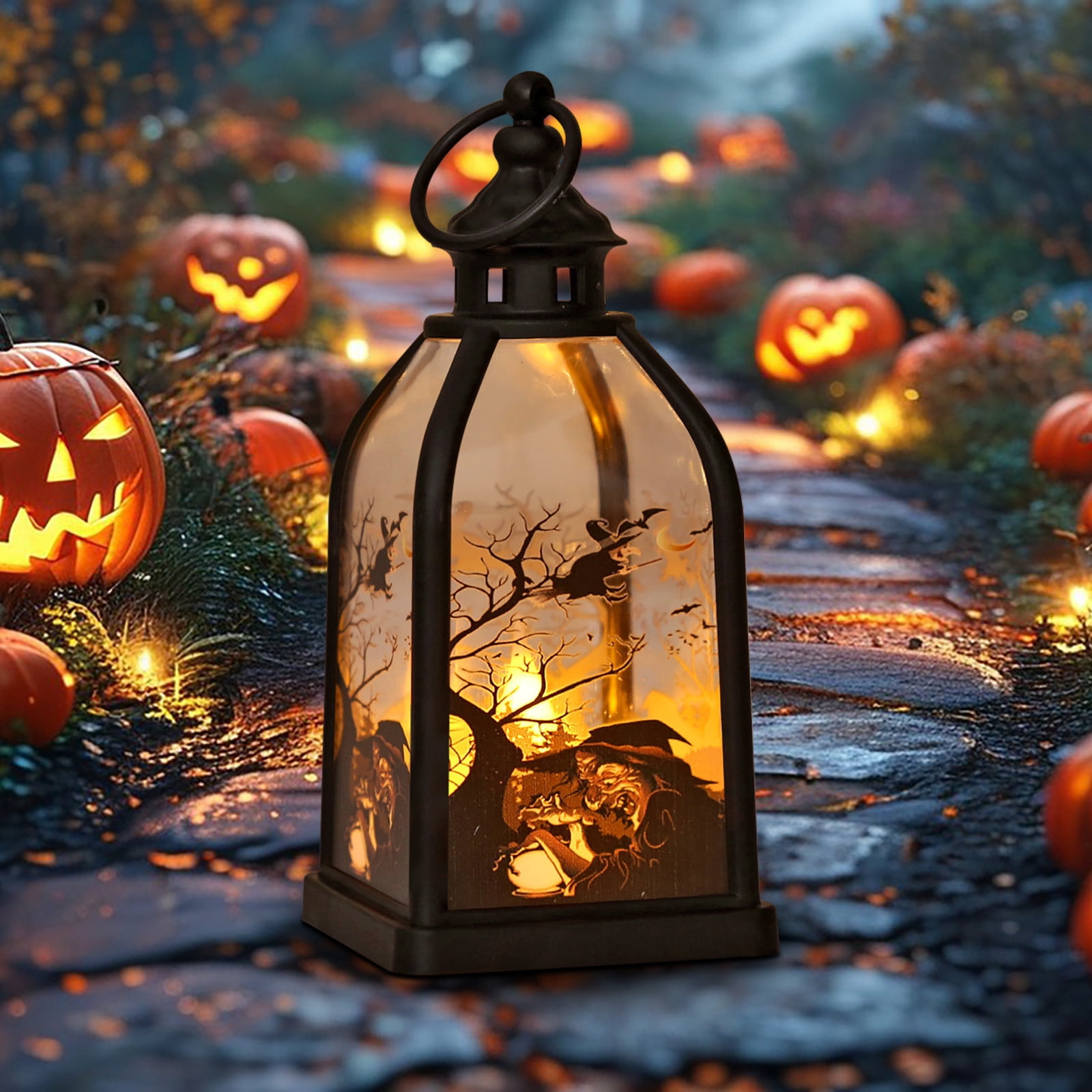 Halloween Decorations Indoor Candle Lantern With LED Lights Hanging ...