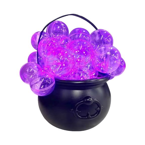 Halloween Decorations Indoor - DIY Bubbling Cauldron Set - Black Plastic Bowl Hocus Pocus Party Decoration - Spooky Vintage Decor for Home Kitchen Room Party Table