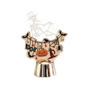 Halloween Decorations Indoor,Elegant Pumpkin Desktop Ornament For Home Figurine Living Room Modern Tabletop,Halloween Decor