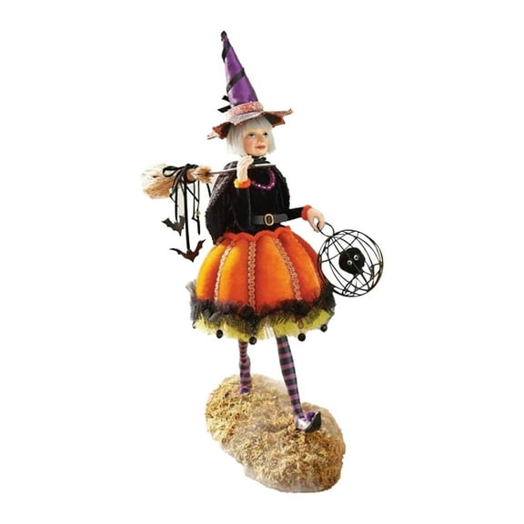Halloween Decorations Indoor Outdoor - Decorative Item - Halloween Decoration Witch Statue Witch With Dog Figurine Resin Desktop Ornaments Garden Shelf Tabletop Craft