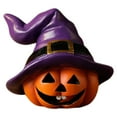 thumbnail image 1 of Ornament-Halloween Decorations-Witch Hat Pumpkin Figurine – Halloween & Christmas Photo Prop Cute Table Décor & Craft Supply, 1 of 9