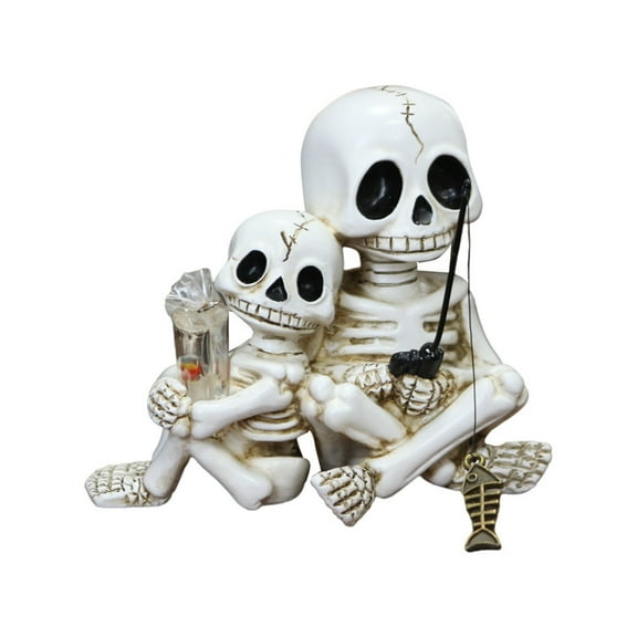 Halloween Decorations Indoor Outdoor - Fishing Skeleton Ornament - Halloween Decorations Props Hanging Grim With Creepy Expressions Hanging Indoor And Outdoor Halloween
