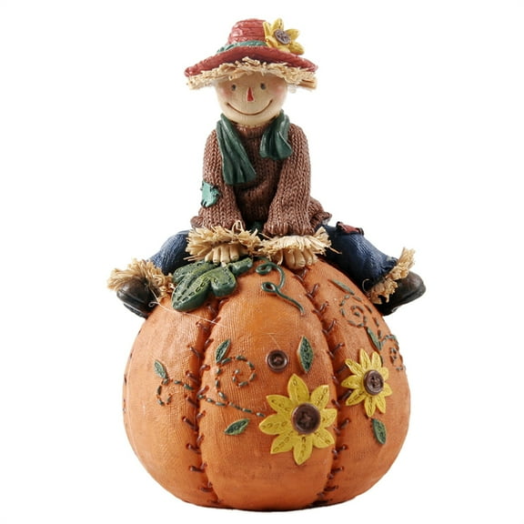 Halloween Decorations Indoor Outdoor - Thanksgiving Resin Pumpkin - Fall Pumpkin Ornament Pumpkin Thanksgiving Decor Resin Detailed Pumpkins Sculptures With For Utumn Thanksgiving Halloween