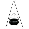 thumbnail image 1 of Tripod Jar-Halloween Decorations-Halloween Decor Outdoor Large Cauldron On Tripod Outdoor Decorations with Green Light Black Plastic Bowl Candy Bucket for Halloween Indoor Porch Outdoor, 1 of 4