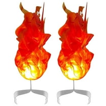 Halloween Decorations Indoor Outdoor - Two Floating Fireballs - 2Pcs Halloween Floating Fire Artificial Fakefire Floating Props No Flame Illuminated Floating Fireballs