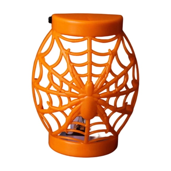 Halloween Decorations Indoor, Set of 1 Decorative 3.15 Inch Mini Spiderweb Candle Lantern with Lights, Hanging Halloween Lanterns, Outdoor Home Room Door Party Decor