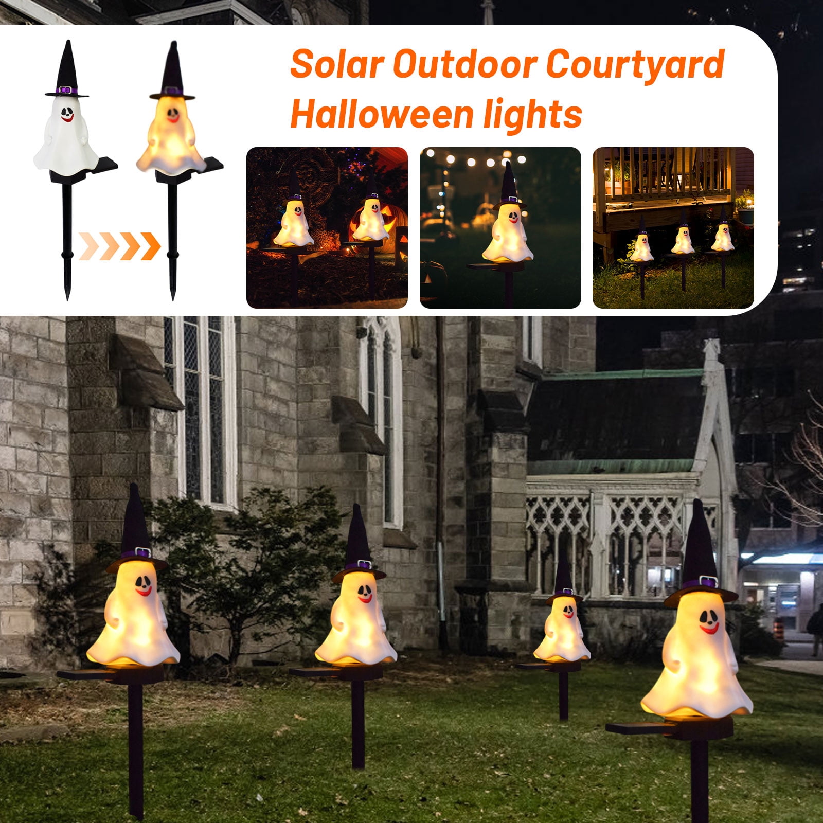 Halloween Decorations Indoor Solar Outdoor Garden Halloween Lights