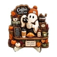 thumbnail image 1 of Halloween Decorations Indoor, Spooky Season Vintage Halloween Wooden Decor, Ghost & Skeleton Bakery Fall Home Table Decor, Creepy Cute Ornament for Shelves and Entry Tables, 1 of 6