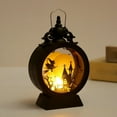 thumbnail image 1 of Halloween Decorations Indoor, Vintage Lanterns with LED, 6.69" Hanging Tabletop Lantern Candle Holder Decor, Halloween Christmas Ramadan Decorations for Home Indoor Outdoor Patio, 1 of 3