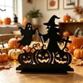 thumbnail image 1 of Halloween Decorations Indoor Wooden Silhouette Tabletop Ornament for Fall Decor & Room Decor, Spooky Horror Decor Accent for Home Shelf Mantel Party Display, 5.9 Inch - D, 1 of 4
