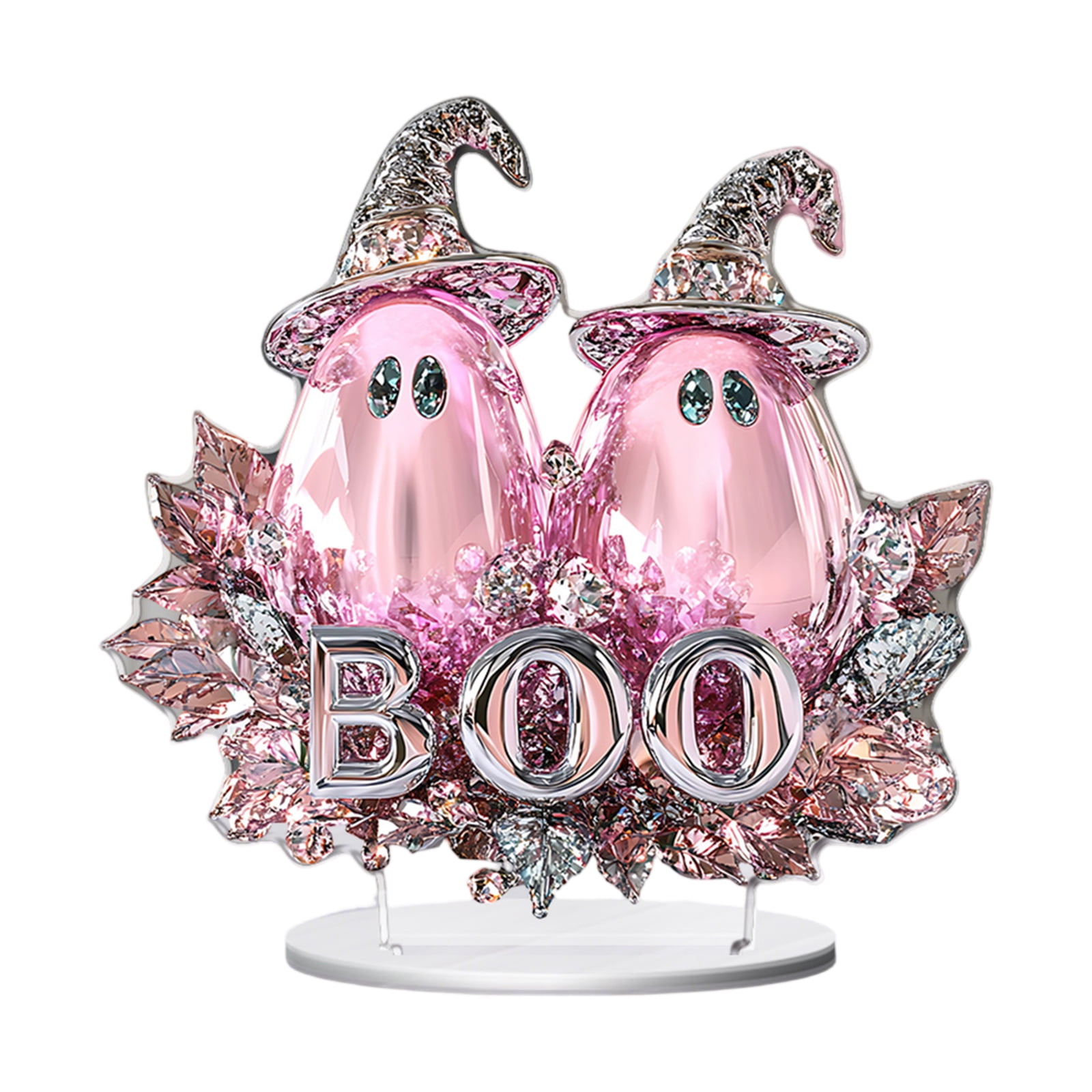 Halloween Decorations For Indoors Halloween Crystal Ghost Figurine Boo ...