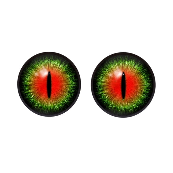 Halloween Decorations LED Glowing Eyes Sign 2 Pack, Halloween Decor Light Up Eye Hanging Ornament for Party Display, Spooky Seasonal Decoration Accessory for Outdoor Events, Halloween Decor