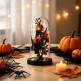 thumbnail image 1 of Halloween Decorations LED Light Up Black Rose Skull Skeleton Hand in Glass Dome Battery-Operated Tabletop Decor with Fairy Lights Spooky Gothic Party Decor Gifts For Mom Wife Her, 1 of 6