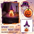thumbnail image 1 of Halloween Decorations Light Up Ghost Cute Table Ornament for Home Decor, Night Light for Bedroom, Indoor Fall Tabletop Centerpiece for Autumn Seasonal Party Gifts, 1 of 6