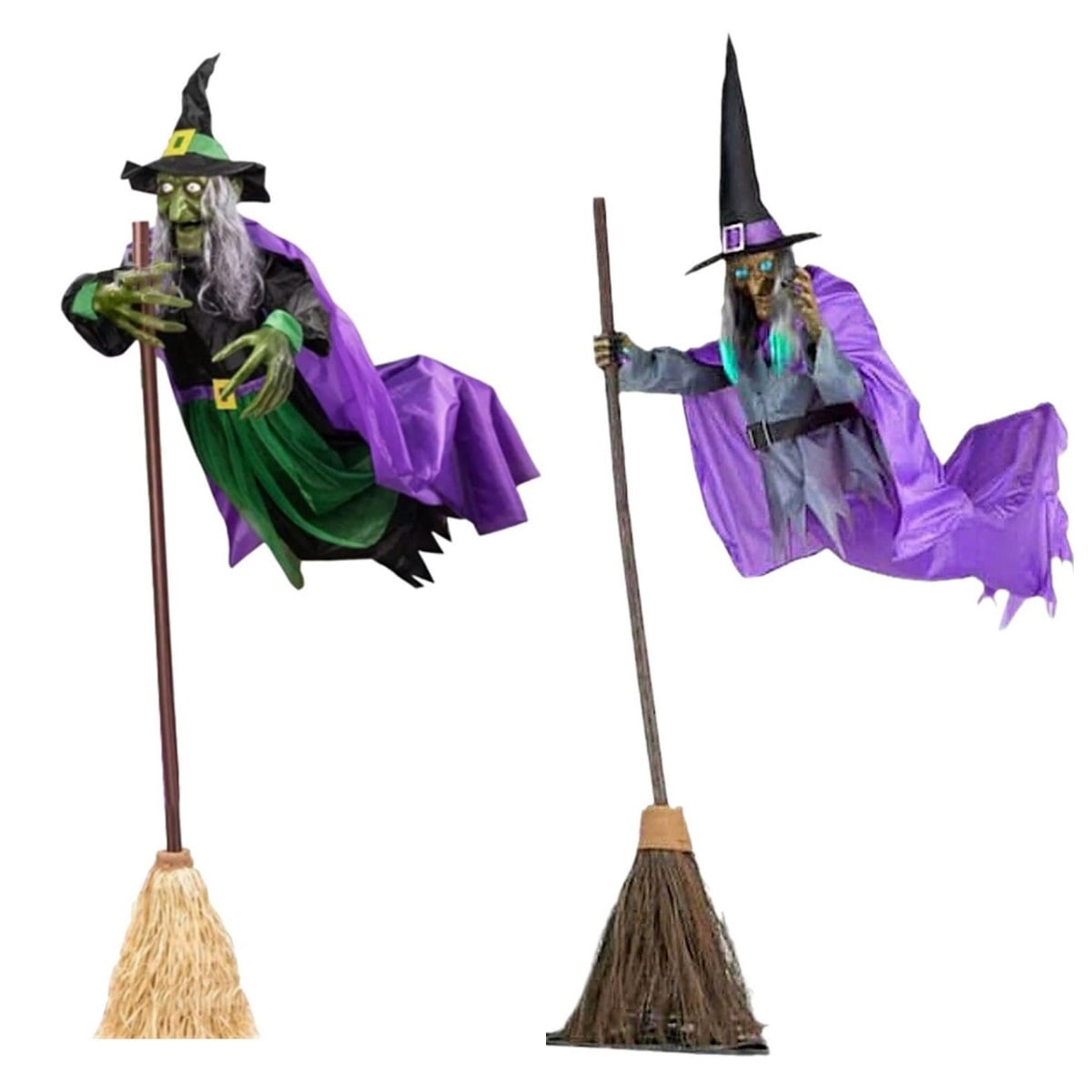 Halloween Decorations Outdoor, 10 ft Flying Hover Witch, Courtyard