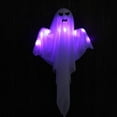 thumbnail image 1 of Halloween Decorations Outdoor 2 PCS Hanging Light up Ghosts with Spooky LED Lights,31.5" Flying Ghost for Front Yard Patio Lawn Garden Party Decor Indoor Outdoor, 1 of 7
