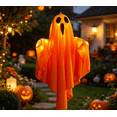 thumbnail image 1 of Halloween Decorations Outdoor, 2026 New 19.6" Large Hanging Swinging Ghost, Swinging Ghost Outdoor Decor with String Lights, Spooky Cute Ghosts Decorations for Front Porch Yard Tree (1PC), 1 of 8