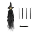 thumbnail image 1 of Halloween Decorations Outdoor, 3 Light Up Witches Holding Hands Witches with Stakes, Scary Screaming Witches with Stakes Standing Witch Halloween Decor for Home Outside Yard Lawn Garden Party, 1 of 7