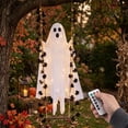 thumbnail image 1 of Halloween Decorations Outdoor - 6ft Hanging Swing Ghost Decor with a Maple Leaf Swing,String Light and Remote Control,Halloween Decor for Tree,Yard,Porch,Garden, 1 of 7