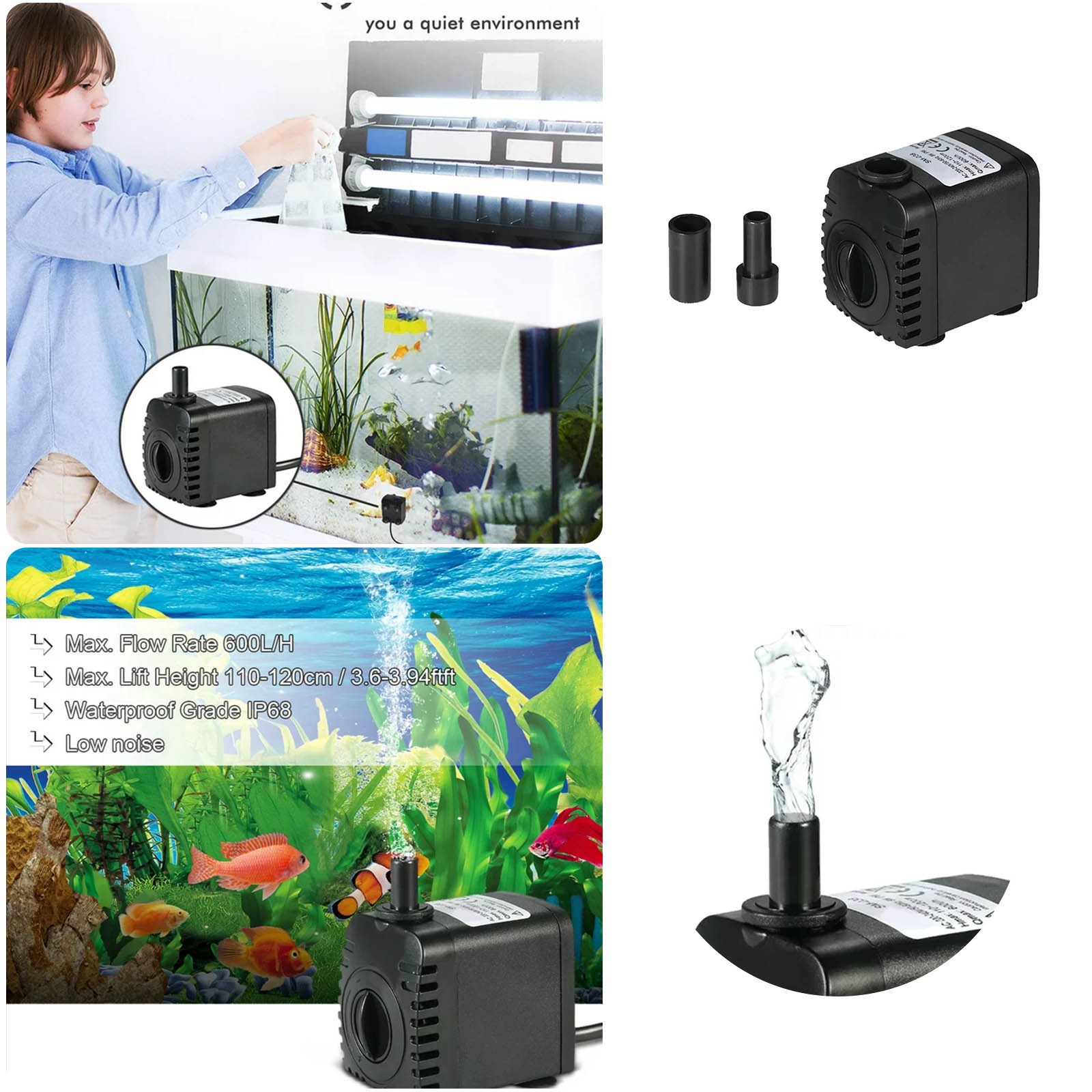 Halloween Decorations Outdoor Clearance 8W Small Submersible Water For