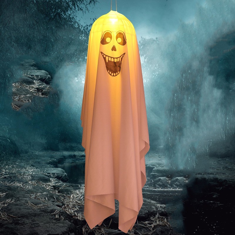 Halloween Decorations Outdoor Decor Hanging Lighted Glowing Ghost Witch