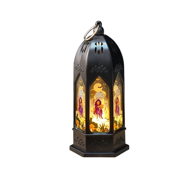 Halloween Decorations Outdoor, Decorative Lantern Haunted House Candle Lights, Hanging Vintage Lamp for Outdoor Home Room Garden Party Decor