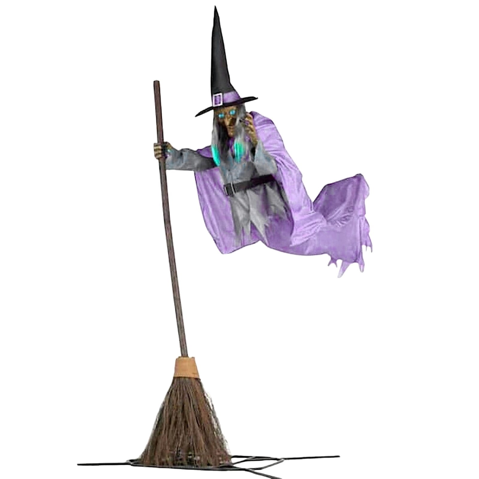 Decorations Outdoor Flying Witch 6 Ft Flying Witch Outdoor Hovering Witch Holding Broom Props ...