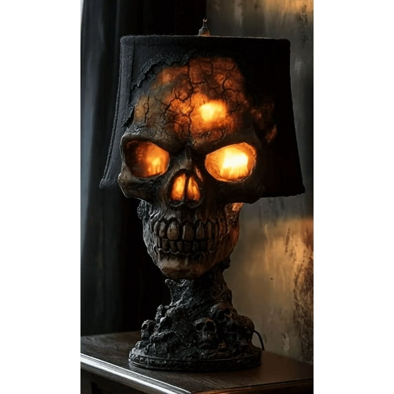 Halloween Decorations Outdoor Fmlxio Skull Head Lamp Spooky LED Light For Halloween Decor And Themed Parties on Clearance