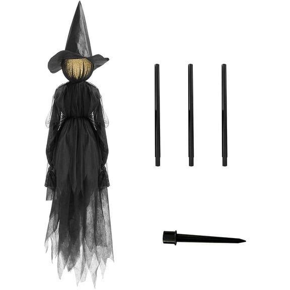 Halloween Decorations - Outdoor Halloween Witches Large Light Up Holding Hands Screaming Witches Sound,Outdoor Decorations for Home Outside Yard Lawn Garden Party Decoraciones
