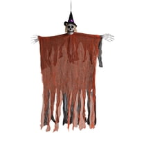 Halloween Decorations Outdoor - Hanging Skeleton Ghosts with Flowing Robes - Flying Figures for Haunted Yard Porch Party Decor - Scary Graveyard Props and Hanging Displays