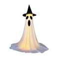 thumbnail image 1 of Halloween Decorations Outdoor Indoor, Light Up Ghost with Hat-Lighted Spooky Ghost Decor with LED Lights for Home Outside Porch Garden Yard Lawn Party Decorations, 1 of 6