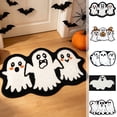 thumbnail image 1 of Halloween Decorations Outdoor Indoor, Tarmeek Halloween Door Mat, Plush Ghost Rug Non-Slip Absorbent Entryway Doormat 23.6x15.7 Inch Soft Washable Rug for Kids Bedroom Bathroom Indoor Decor, 1 of 7