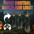 thumbnail image 1 of Halloween Decorations Outdoor - Large Light Up Holding Hands Screaming Witches Set of 3 Sound-Activated Sensor Waterproof Life Size Decor for Home Outside Yard Lawn Garden Party, 1 of 8