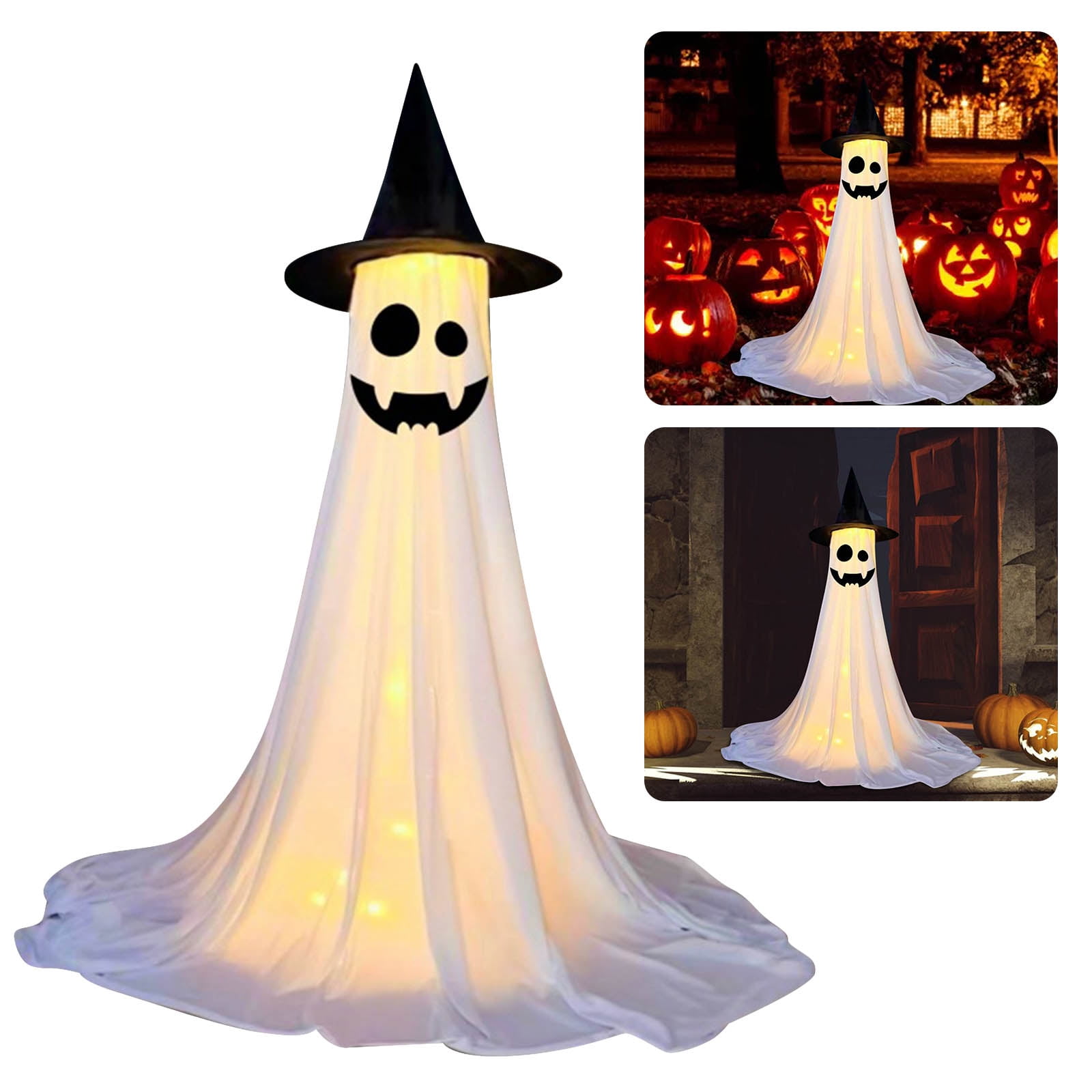 Halloween Decorations Outdoor Light up Ghost with Remote Control String ...