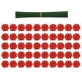 thumbnail image 1 of Halloween Decorations Outdoor Red Marigold Flowers with Stems for Dia de Los Muertos Fall Decorations for Home DIY Floral Garland Halloween Party Decorations Faux Silk Flowers, 1 of 6