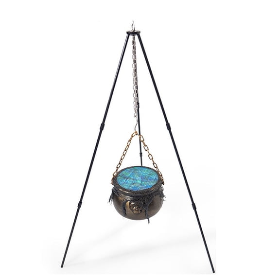 Halloween Decorations Outdoor,Sound Activated 31.4" Large Witches Cauldron with Tripod & LED Lights&Spooky Sounds,Hocus Pocus Scary Witches Cauldron for Yard,Porch,Haunted House & Candy Bowl