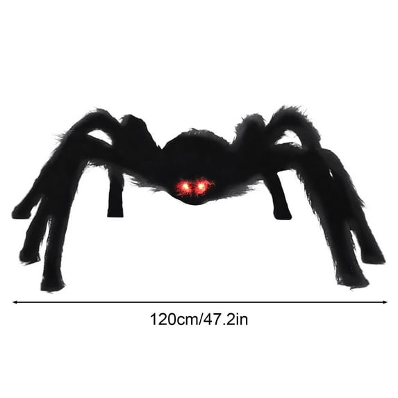 Halloween Decorations Outdoor Spider, Hwkond Halloween Glowing Spider Outdoor Party Spider Decoration Ghosts Festival Decoration Tricky Props Plush Big Spider