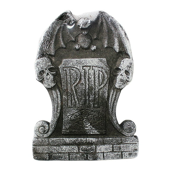 Halloween Decorations Outdoor Tombstones, Halloween Graveyard Foam Headstones Decor with Metal Stakes for Prop Cemetery Yard Lawn Decorations, Party Supplies