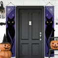 thumbnail image 1 of Halloween Decorations Outdoor Trick or Treat Halloween Porch Signs Banners Witch Decor for Front Door or Indoor Home Decor, 1 of 4