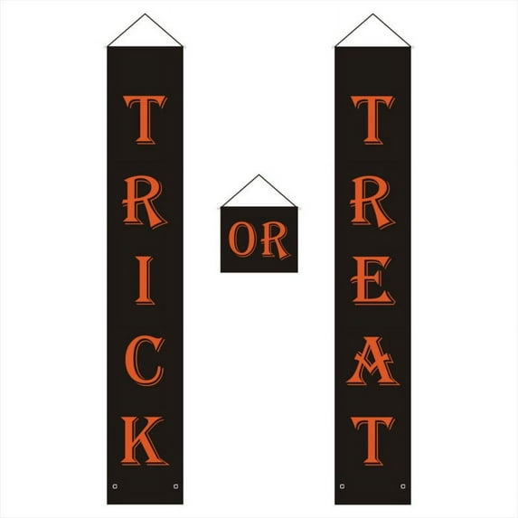 Halloween Decorations Outdoor Trick or Treat Halloween Signs for Front Door or Indoor Home Decor